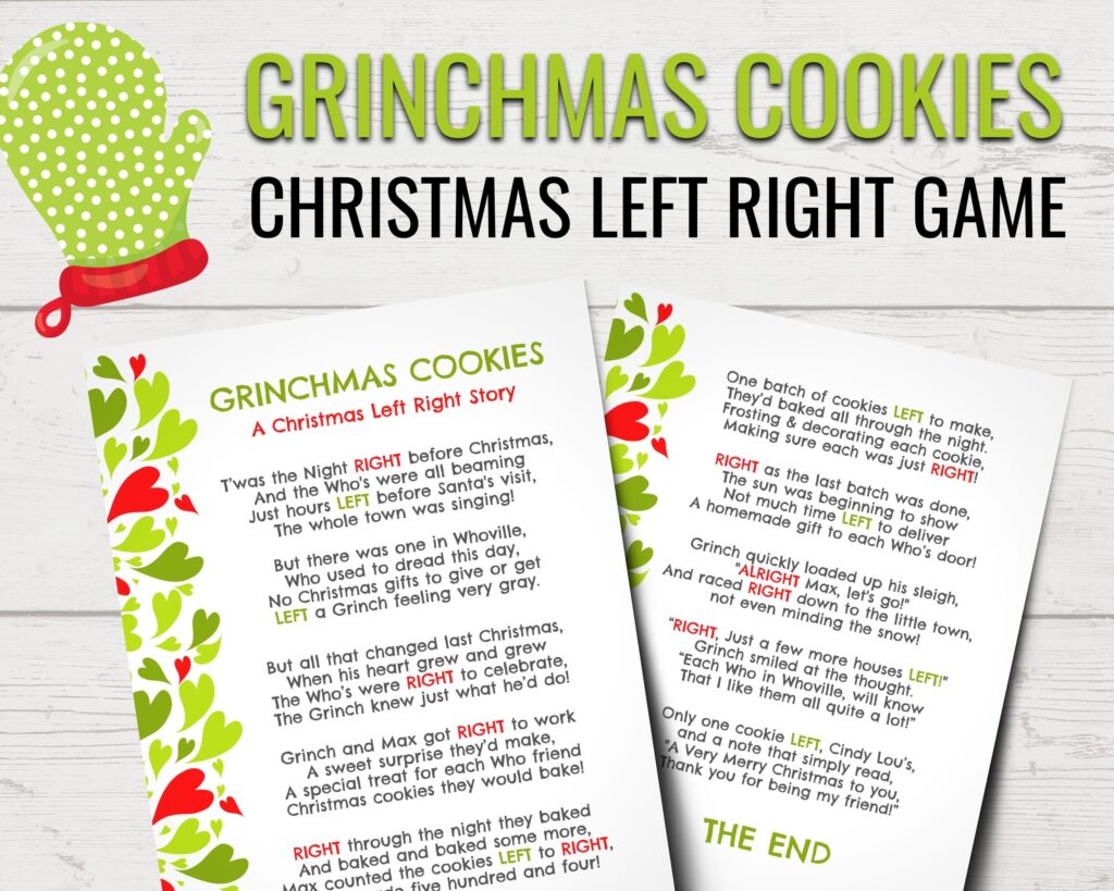 the left-right christmas game your next christmas party needs!